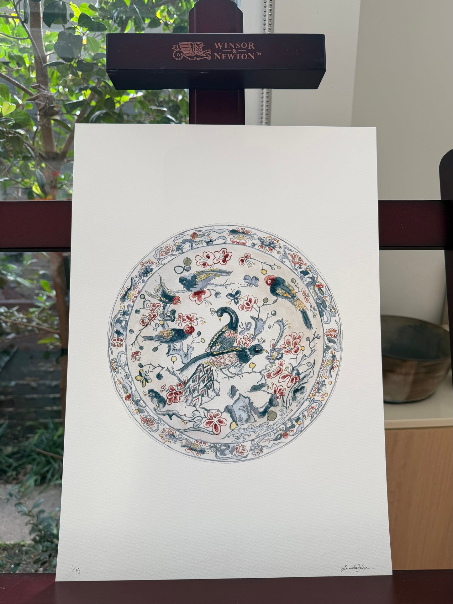 Peacock Platter (Limited Edition Print)