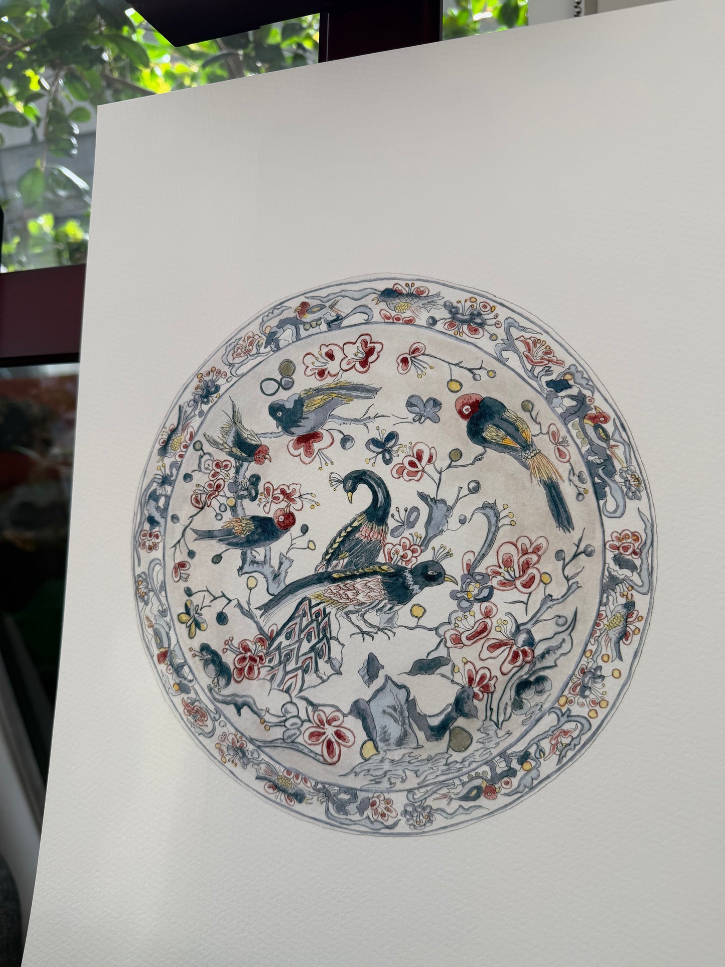 Peacock Platter (Limited Edition Print)