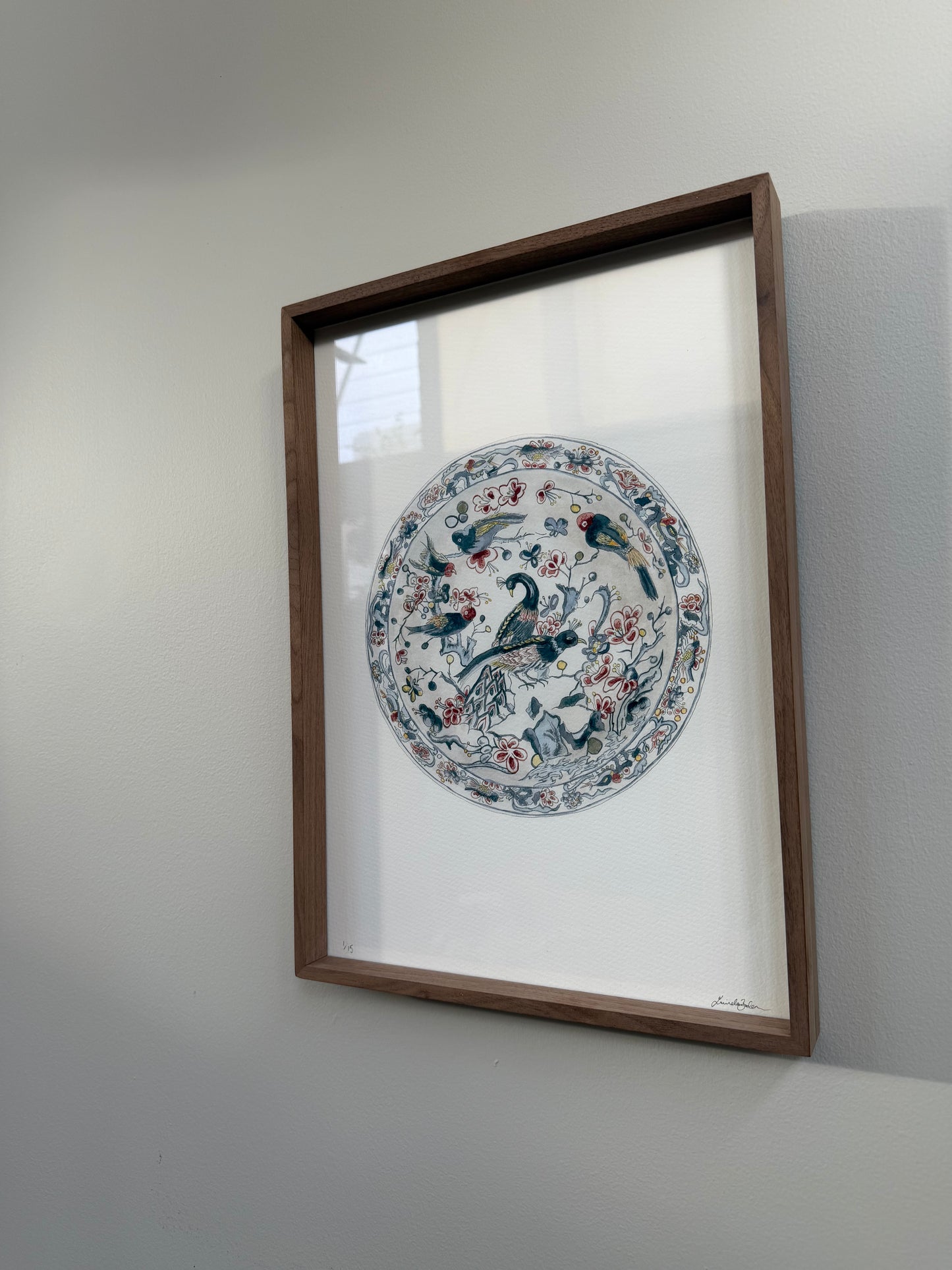 Peacock Platter (Limited Edition Print)