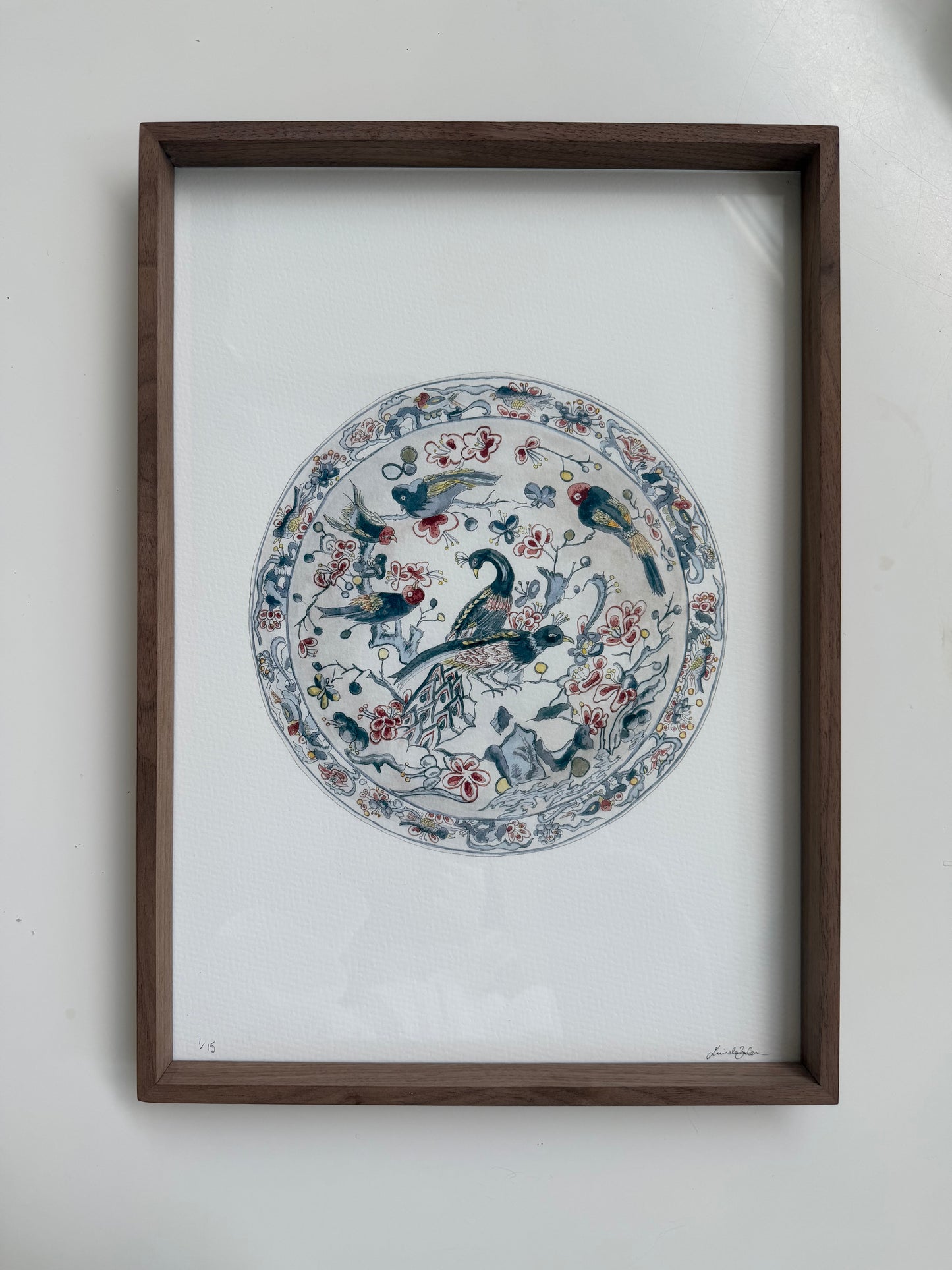 Peacock Platter (Limited Edition Print)